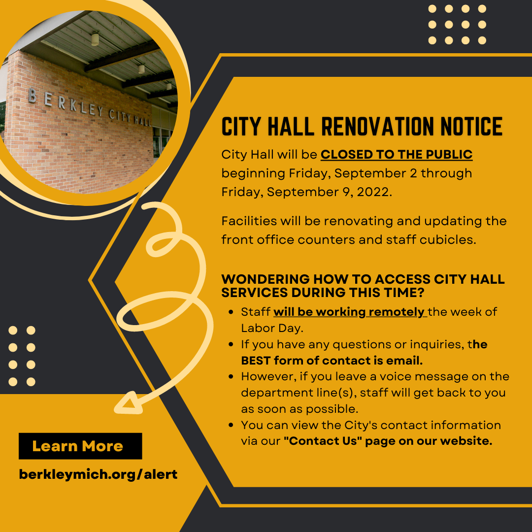 City Hall Renovation Closure - IG